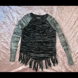 Hollister gray and black sweater.